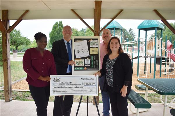 Worcester Elementary School Check Presentation